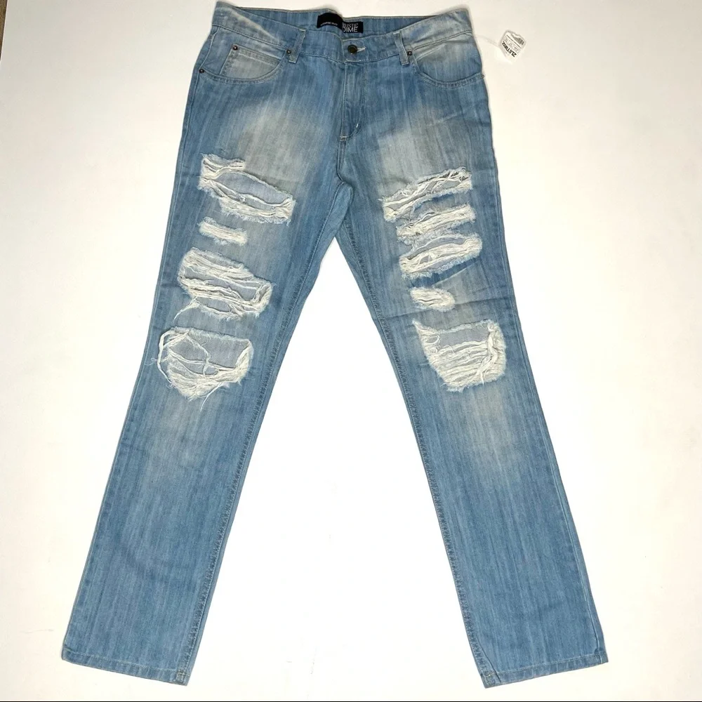 RUSTIC DIME St. Vernon Shred Taper Denim Jeans